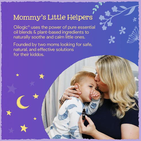 Oilogic Baby Vapor Bath Relief Bundle - 2-Pack (Slumber & Sleep, Stuffy Nose & Cough) - 100% Pure Essential Oils