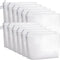 Weewooday 12 Pieces Canvas Makeup Bags, Plain Cosmetic Pouch with Zipper, Blank DIY Bags for Travel Wedding Teacher