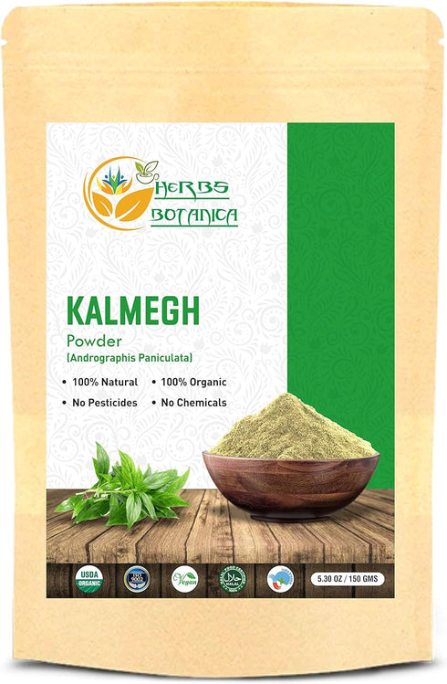Organic Kalmegh Powder, Andrographis Paniculata, 5.3 oz - Immune Health and Detoxify Liver Support