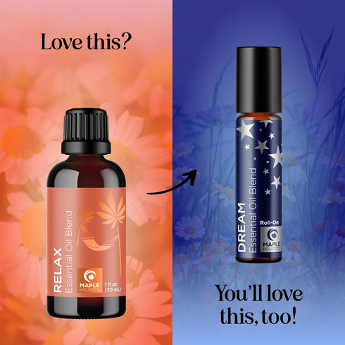 Relaxing Essential Oil Blend for Diffuser, Aromatherapy Oils for Home and Travel Stress Support