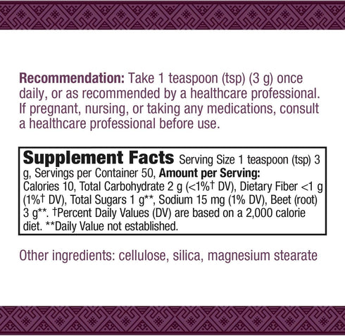 Nature's Way Beet Root Powder, Supports Antioxidant Pathways, 5 Oz