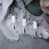 6PCS Empty Nail Polish Bottles with Brush, 10ML Clear Glass Refillable Bottles with Mixing Beads & Funnels
