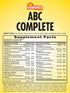 ABC Complete Multivitamin for Women & Men | 60 Caplets | with Mineral Formula | Non-GMO and Gluten Free Supplement | by Sundance