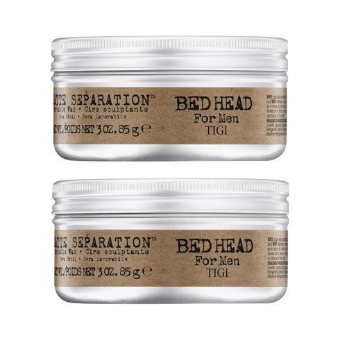 TIGI Bed Head for Men Matte Separation Workable Wax - Strong Hold Hair Wax, 3 oz (2 Pack)