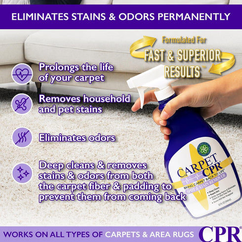 2-in-1 Spot & Stain Remover, 32oz, Eliminates Stains & Odors on Carpet, Rugs, & Car Mats