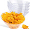 54oz Clear Plastic Serving Bowls, 4 Pack Large Disposable Candy Dishes for Chips, Snacks, Salad Bar, Party Supplies