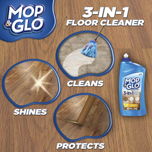 Mop & Glo 64 Oz Professional Multi-Surface Floor Cleaner, Fresh Citrus Scent