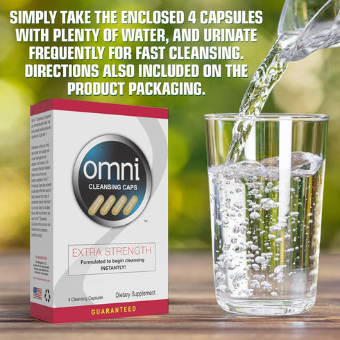 Wellgenix Omni Herbal Cleanse Detox Capsules: Fast Acting, Extra Strength Detox Cleanse, 4 Count