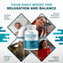 NURAFUSE 15-in-1 CORTISOL Health Ashwagandha Supplement with Magnesium Phosphatidylserine L-Theanine Chamomile Rhodiola