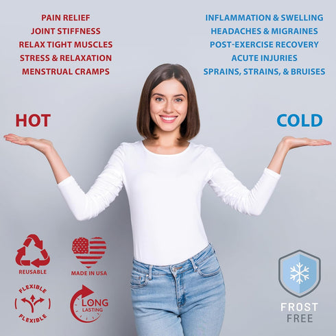 Pack 11" 15" Core Products Dual Comfort CorPak - Reusable hot/Cold for Knee, Back, Shoulder, or Ankle Pain; Use hot