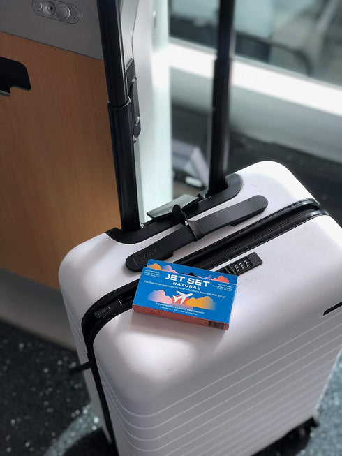 Sleep Specialist Created Two Step Jet Lag Relief, Relax in Flight, Energize on Arrival, Vegan Travel Essential