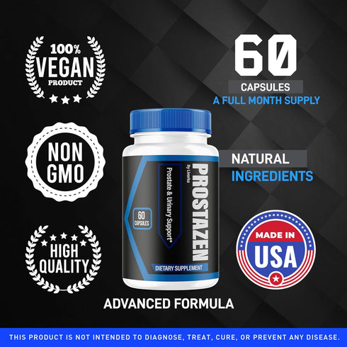 LIVORKA (2 Pack) 120 2 Prostazen Capsules - Official Prostazen Pills Supplement for Men, All Premium Plus for Men