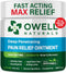 OWELL NATURALS Pain Relief Ointment - 14 oz All Natural Oil Based Formula for Joint & Muscle Discomfort