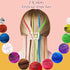 Xinnun 52 Pcs Colored Hair Feathers Extension Kit, Long Rainbow Synthetic Hair with 200 Pcs Micro Rings