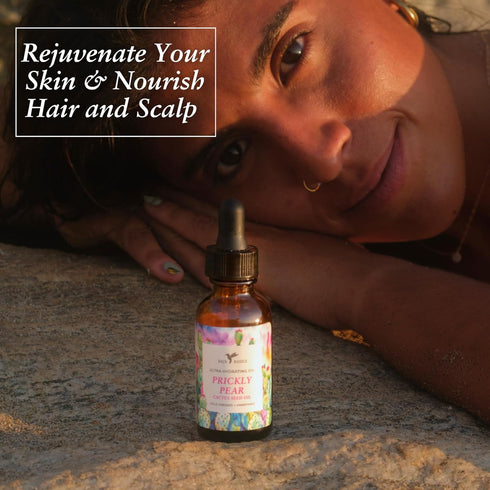 Prickly Pear Seed Oil - Cold Pressed, Pure, Unrefined Moisturizer for Skin, Face, Body, Nails, Hair - 1 oz Bottle