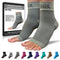 SB SOX Plantar Fasciitis Relief Socks – Ankle Brace Compression Sleeve for Foot Pain, Swelling, Heel Spurs (Gray, Large)
