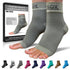 SB SOX Plantar Fasciitis Relief Socks – Ankle Brace Compression Sleeve for Foot Pain, Swelling, Heel Spurs (Gray, Large)