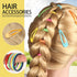 YGDZ Hair Accessories for Girl, 1753PCS Elastic Hair Ties Set, Colorful Hair Rubber Bands with Organizer Box, Cotton