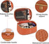 KTMOUW 3 Pcs Waterproof Makeup Bag Set: Portable Travel Cosmetic Organizer, Weave Toiletry Bag for Women, Brown