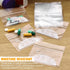 Pill Pouch Bags, Pack of 100, 3" x 2.75" Disposable Plastic Travel Pill Bags with Write-on Labels