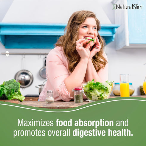 NaturalSlim Digestive Enzymes for Women & Men - Helpzymes Essential Enzymes for Digestion, 100 Capsules