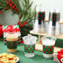 Tiangrid 100 Pack 16 oz Red and Green Plaid Plastic Cups Disposable Checkered Spring Party Cups Bulk for Picnic Rustic