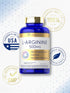 Carlyle L-Arginine 500mg Capsules | 240 Count | Free Form, Non-GMO & Gluten Free Supplement