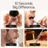 Pack 1) TOKII Tongue Scraper Cleaner Charcoal Bristles Toothbrush for Bad Breath with Waterproof Pouch for Travel