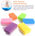 Special Supplies Baby Bath Sponges (6 Pack) - Soft Foam Sensory Scrubber with Cradle Cap Brush for Infant, Toddler Skin