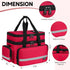 Jaffzora Large Pill Bottle Organizer, Double Layers Medicine Storage Bag with Lockable Zippers and Shoulder