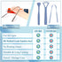 MasterMedi Tongue Scraper with Case, Easy to Use for Adults, Tongue Cleaner for Oral Care & Hygiene (Single Pack)