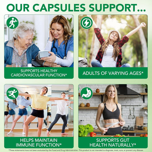 UXENPHXF Immune Whole,300 Aged Garlic Extract Capsules, & Antioxidant Support Garlic Soft Capsules, Supports Heart