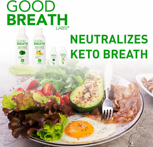 Goodbreath Mouthwash - Mint Mouth Rinse for Chronic Halitosis - New Ozone Technology Oral Rinse - Halitosis Treatment & Bad Breath Neutralizer - Mouthwash for Gum Diseases - Alcohol-free | 6 Pack,2 Oz