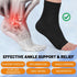 Twistover 24 Pairs Ankle Brace Compression Socks Plantar Fasciitis Socks Ankle Brace Compression Sleeve for Men