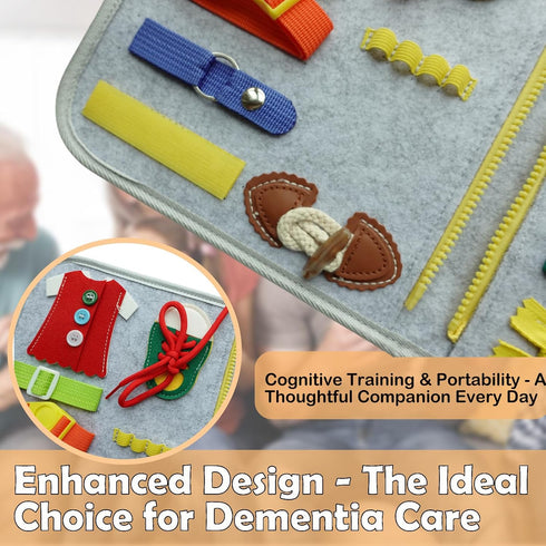 Lintriguingly Fidget Blanket for Adults with Dementia, Dementia Activities for Seniors & Alzheimers Patients, Sensory