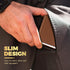 X-LIGHTER Cigarette Case with Lighter, Smell Proof Ultra Slim Leather Holder for 84MM King Size Cigarettes, Business