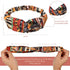 Syhood 9 Pcs African Headbands for Black Women, Boho Print Turban Twist Knot Elastic Hair Bands for Sports
