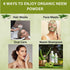 Neem Powder, 4 oz - Certified USDA Organic, Non-GMO, Fresh Dried Neem Leaves for Healthy Hair and Skin