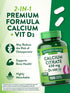Calcium Citrate with Vitamin D3 | 100 Caplets | Non-GMO, Gluten Free Supplement by Nature's Truth