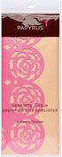 Papyrus 8 Sheet Tissue Paper (Pink and Peach with Rose Edges) for Crafts, Gifts, Decorations, DIY and More