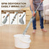 Self Wringing Mop for Floor Cleaning, Easy Squeeze Twist Mop with 52.5 Inch Long Handle, Heavy Duty Wet Mop
