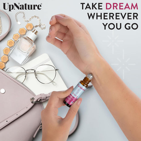UpNature Dream Sleep Essential Oil Roll On – Natural Lavender, Chamomile Aromatherapy Sleeping Blend