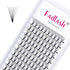 Volume Lash Extensions D Curl 12D Premade Fans 0.07 Mixed Tray Eyelashes Extension Individual Lashes (12D-0.07-D,
