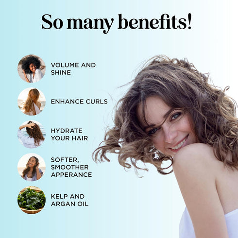 Sea Salt Spray for Hair Volume, Beach Waves Hair Texture Spray for Extra Hold and Styling