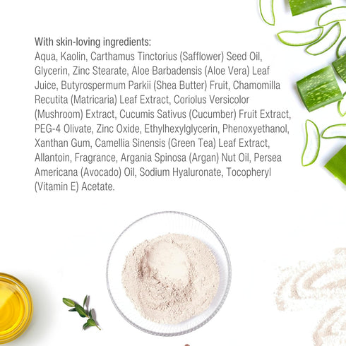 Soothing Facial Mask - Moisturizing Cream Mask for Dry and Sensitive Skin, 3.5OZ/105ML