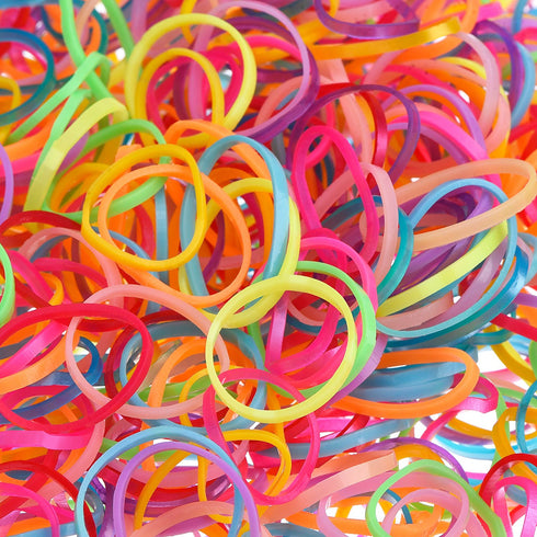 Hicarer Mini Rubber Bands Pack of 1000, Soft Elastic Bands for Kids Hair, Braids, Wedding Hairstyles, Multicolor