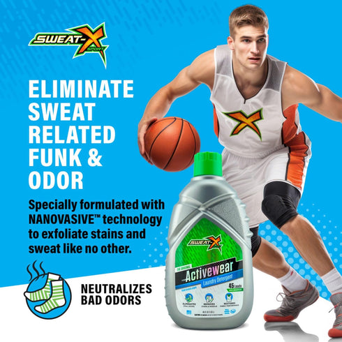 Sweat X Original Activewear Laundry Detergent, 1 Pack, 45 Loads, High Performance Sports Wash