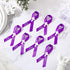 100 Pcs Cross Funeral Ribbons - Memorial Ribbon with Safety Pin for Mourning (Purple)
