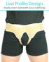 Vive Hernia Support Truss - Hernia Belt for Single/Double Inguinal or Sports Hernia - Medium with 2 Compression Pads
