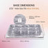 PANA Nail Drill Bit Holder, Clear Acrylic Stand Display Organizer for Manicure Tools, 12 Holes